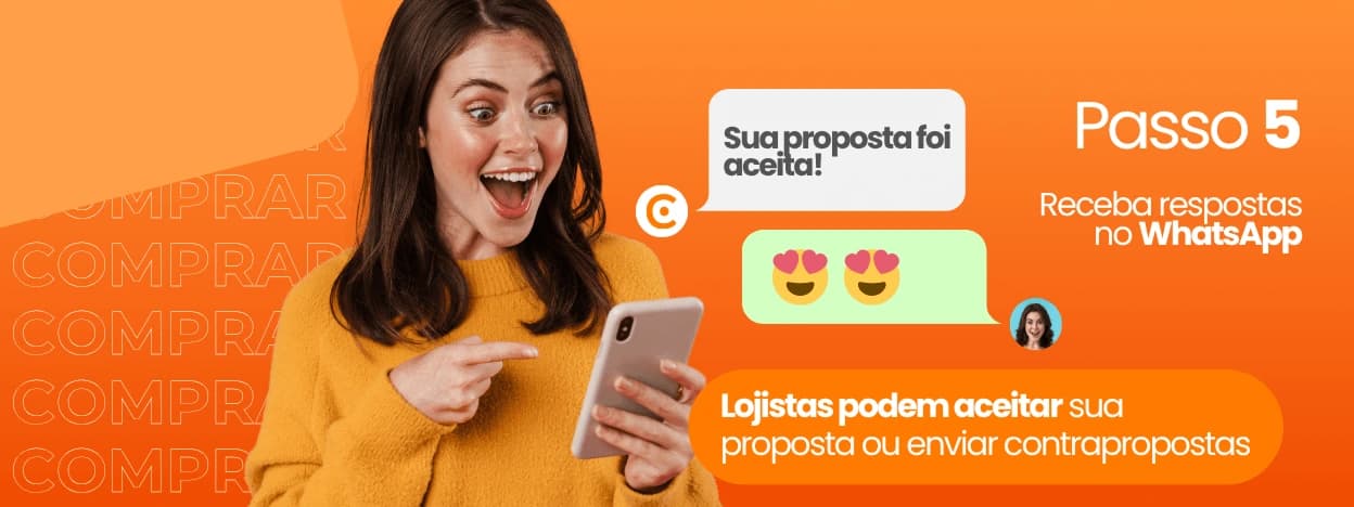 Passo 5: aguarde a resposta das lojas
