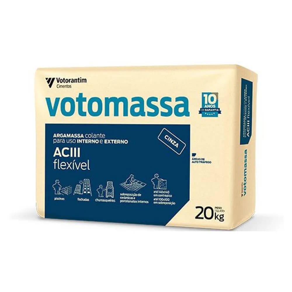 Argamassa AC-III 20kg Votorantim — imagem 1 de 1