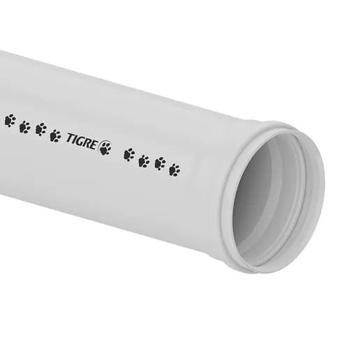 Tubo PVC Esgoto 100mm Tigre — imagem 1 de 1
