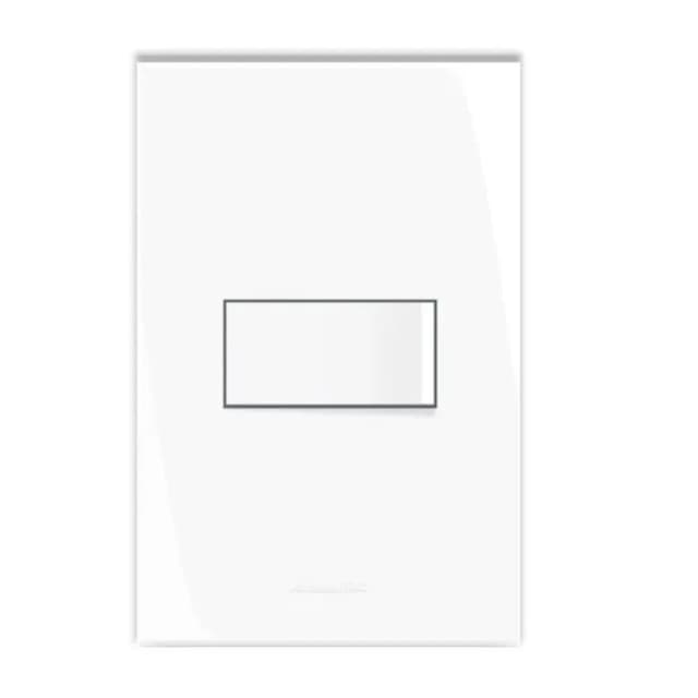 Conjunto Interruptor Simples Branco Com Placa 4x2 Inova Pro